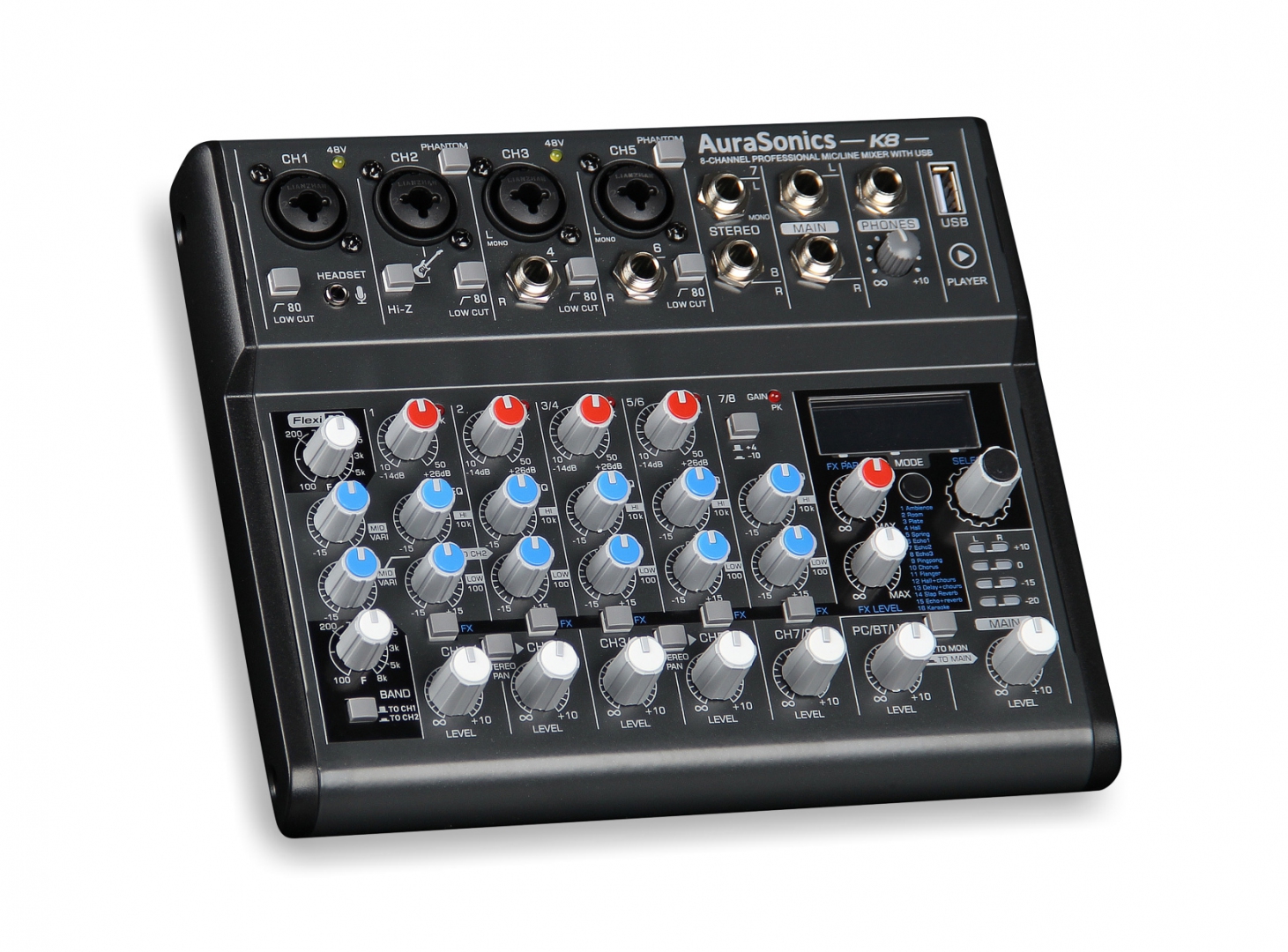 AuraSonics K8 компактный микшерный пульт в Химках