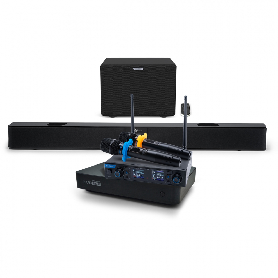 Hi-End караоке-система EVOBOX Premium + EvoSoundBar (саундбар с караоке) в Химках