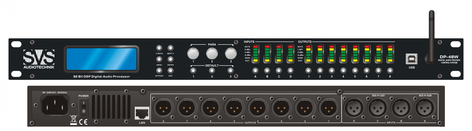 SVS Audiotechnik DP-48W Цифровой процессор: 4 входа 8 выходов в Химках